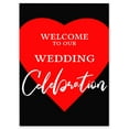 thumbnail image 1 of Darling Souvenir MADE WITH LOVE HeartLargeWelcomeSign, Decorative PosterWelcomeTo Our Wedding Poster For Easel Wedding Collection- 18x12, 1 of 5