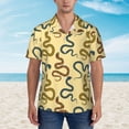 thumbnail image 4 of Daiia Various Snake Hawaiian Shirt for Men Gentle Cotton Regular Short Sleeve Casual-3X-Large, 4 of 9
