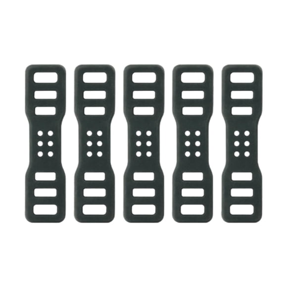 5/10 piezas de correas de silicona para luz de bicicleta, correas de goma portátiles, estables y prácticas, accesorios para luces, soporte y altavoz. 5 piezas