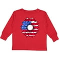 thumbnail image 3 of Inktastic American Flag Sunflower in Red White and Blue Boys or Girls Long Sleeve Toddler T-Shirt, 3 of 5