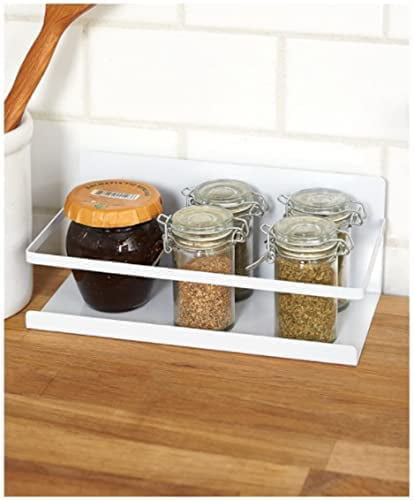 Coobest Spice Rack Organizer, 4 Pack Magnetic Spice Rack for Refrigerator,  Seasoning Spice Organizer, Magnet Spice Racks, Magnetic Shelf for