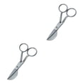 thumbnail image 3 of kurtrusly 7 Duckbill Applique Scissors for Thread Tufted Carpet Fabric Shears Silver 2Set, 3 of 6