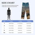 thumbnail image 4 of Lsque Deserted Classic Car Landscape Print Men's Pajama Pants, Lounge Pant - Comfortable Home Wear,Elastic Waistband, Stylish Design-Medium, 4 of 9