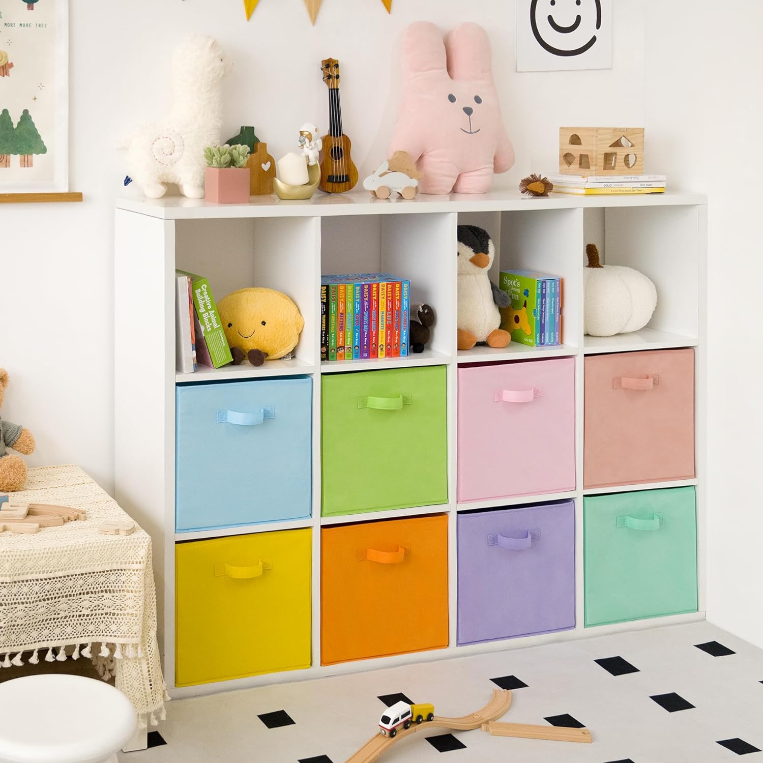 GRANNY SAYS Storage Cube Organizer, 13 Inch Cube Storage Bins, Fabric Storage Bins for Cube Shelf & Closet, 8-Pack