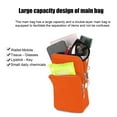 thumbnail image 6 of Bxaolu Small Sling Bag for Men and Women with 3 Pockets, Multipurpose&nbsp;Backpack Crossbody Chest Bag Casual Travel Bag for Hiking, Orange, 6 of 9
