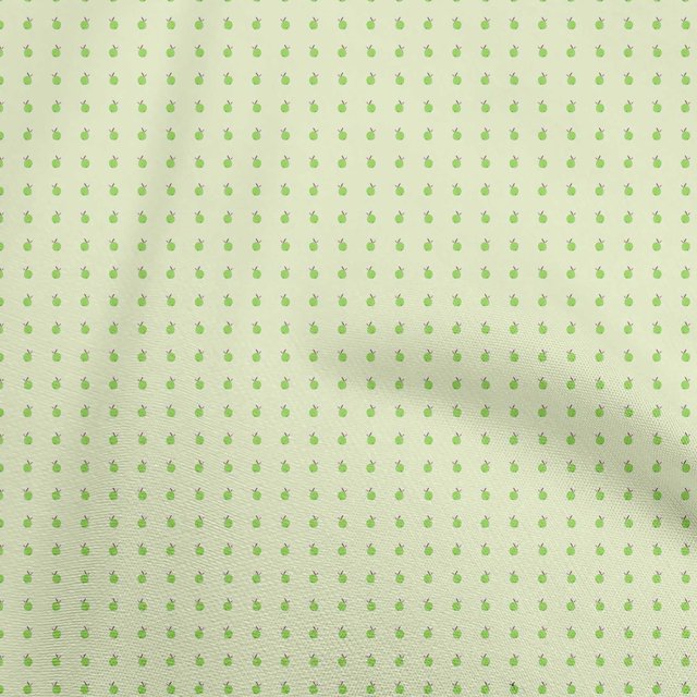 oneOone Cotton Flex Light Green Fabric Orange Sewing Material Print Fabric By The Yard 40 Inch Wide