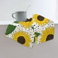 thumbnail image 5 of Sigee Sunflowers Print Superfine Fiber Towel Soft, Absorbent, Essential for Home and Travel ,Bath Sheets Bathroom Hand Towel 27.5x16 inches, 5 of 8