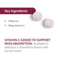 thumbnail image 6 of Bariatric Advantage Iron 18 mg with Vitamin C Chewable - Strawberry - 90 Tablets, 6 of 7