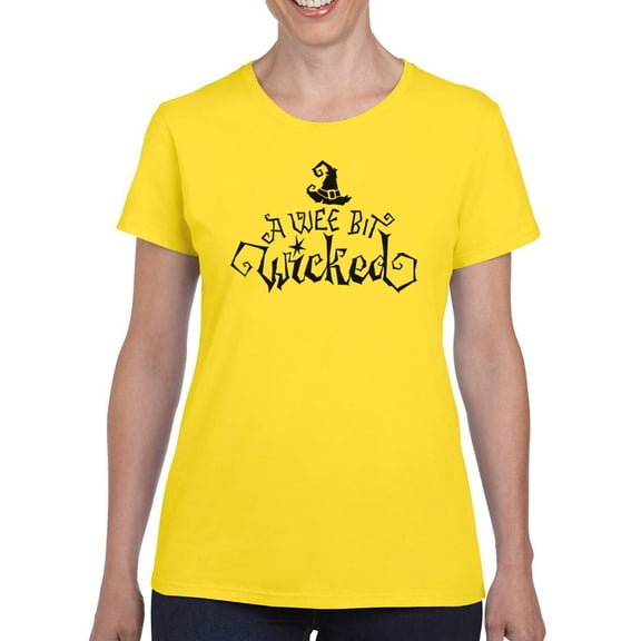 A Wee Bit Wicked T-Shirt Women -Image by Shutterstock, Female Small
