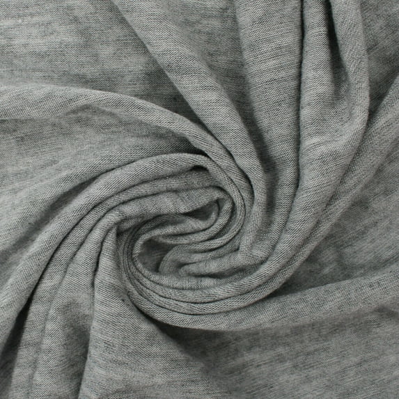 FREE SHIPPING!!! Heather Gray Rayon Modal Spandex Jersey Stretch Knit Fabric, DIY Projects by the Yard