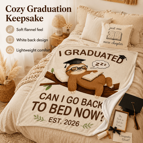 Graduation Gifts for Her/Him, 2026 High School/College/Masters Degree Graduation Gifts for Women/Men, Graduate Blanket 30"x40"