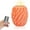 Orange, variant on Green Knot Ball Flickering Flameless Candles, Real Wax LED Candles with Remote and Timer, 4.8 Inch Battery Operated Spiral Pillar Candles for Room Decor Home Wedding Decoration