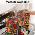 thumbnail image 5 of Pioneer Flower Floral Print Pattern Bathroom Rugs Mat, Non Slip Microfiber Bathroom Rug with Rubber Backing, Soft Mats for Bathroom Floor Tub Shower, 24"x60", 5 of 5