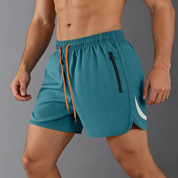 EaskTriop Mens Quick Dry Workout Shorts Lightweight Athletic Gym Shorts with Zipper Pockets Running Tennis Basketball Sports Casual