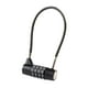 thumbnail image 2 of Candado de cable con combinación de 4 dígitos, resistente, de seguridad, multiusos Cable de 28 cm, 2 of 9