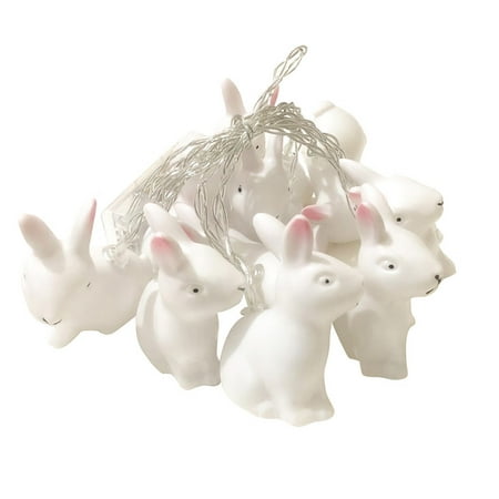 

Xahyotn LED Easter Bunny Strings Patio Room Window Decoration Party Pendant Gift Decor