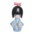 thumbnail image 1 of Figura de muñeca japonesa de dibujos animados en miniatura, pequeña escultura, figura de escritorio, geisha Azul A, 1 of 9