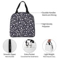 thumbnail image 3 of Yiaed Daisies Flowers Print Insulated Lunch Bag Reusable Cute Tote Lunch Box, Leakproof Cooler Lunch Bags for Work Office Travel School Picnic, 3 of 5