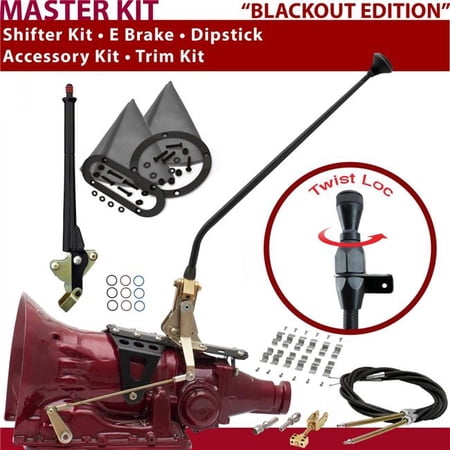American Shifter 518 Shifter Kit 23 in. E Brake Cable Clamp Trim Kit Dipstick for D02E4
