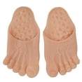 thumbnail image 3 of Pantuflas divertidas para pies descalzos 1 par de pantuflas realistas de pies grandes cubiertas para zapatos juguetes de rol de Halloween fiesta de baile maquillaje ANGGREK Otros, 3 of 8