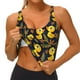 thumbnail image 3 of Fotbe Ducks Sujetador Deportivo Largo sin Aros para Mujer con Almohadillas y Soporte Medio, Transpirable y Absorbente, Camiseta Tipo Chaleco o Tank Top-X-Large, 3 of 8