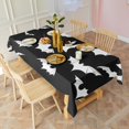 thumbnail image 3 of Halloween Bat Silhouettes Rectangle Tablecloth 60"x120",Waterproof Polyester Rectangle Table Cloth, Wipeable Spillproof Polyester Tablecloth for Dining, Camping, Indoor and Outdoor, 3 of 6