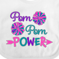 thumbnail image 4 of Inktastic Pom Pom Power Cheerleader Boys or Girls Baby Bib, 4 of 4