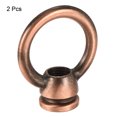 thumbnail image 3 of Uxcell 15kg Max Load 36x43mm M10 Thread Ring Shape Female Loop Eye Nut Red Bronze 2 Pack, 3 of 5