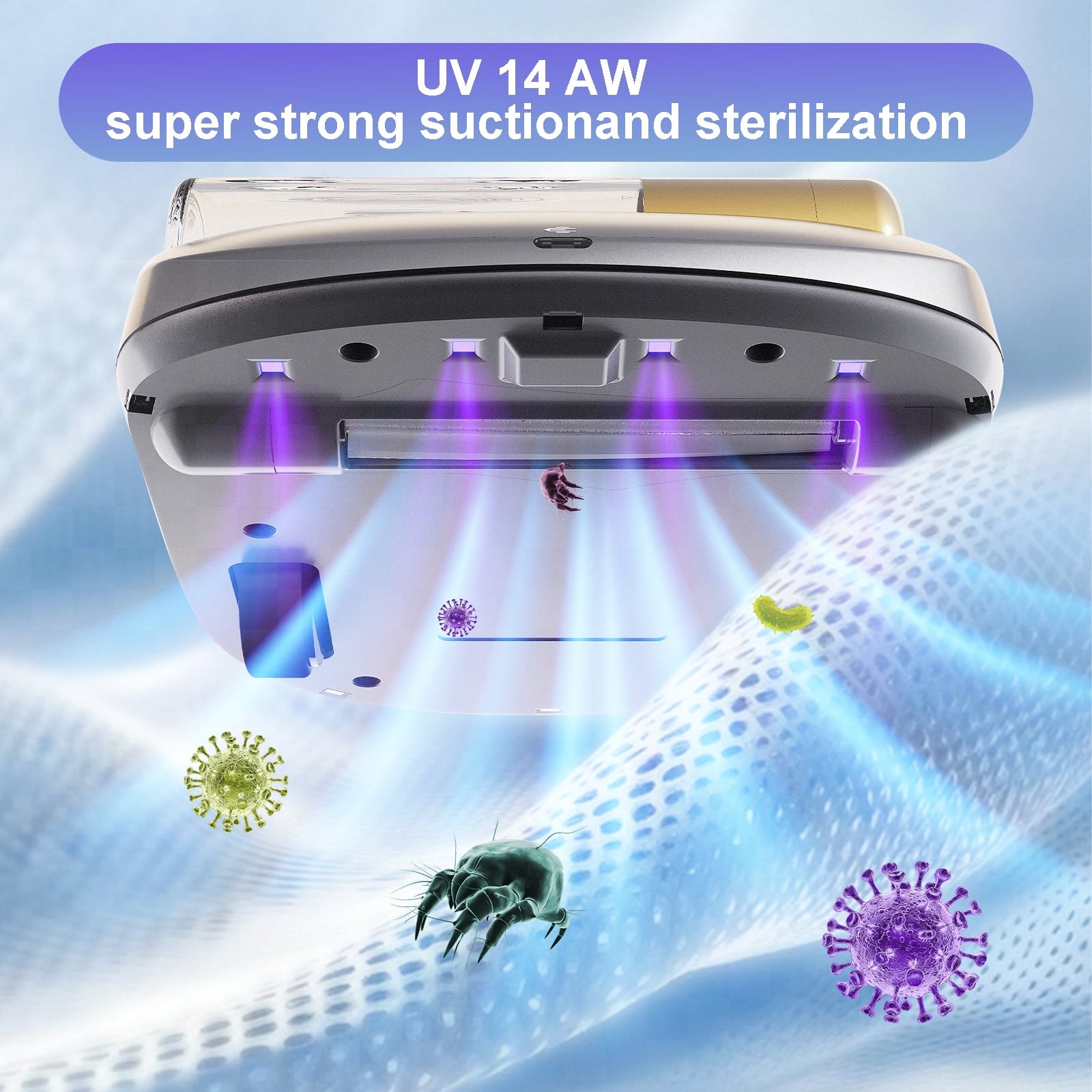 CREATULIZE X1 Robot Bed Vacuum Cleaner Rechargeable Mattress Vacuum Cleaner