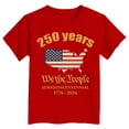 thumbnail image 4 of CAICJ98 250 Years American 1776 2026 250th USA 4th of July T-Shirts for Boys Girls (Red,7-8 Years), 4 of 4