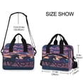 thumbnail image 3 of Insulated Crossbody Lunch Bag 10L Lunch Tote with Adjustable Shoulder Strap for Work Office Picnic Wild Horses Running, 3 of 6