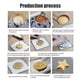 thumbnail image 3 of Juego de herramientas para hacer caramelos con cuchillo de acero inoxidable y 5 cortadores de galletas - Kit de decoración de pasteles para repostería, fudge, masa, bocadillos, queso y verduras, 3 of 5