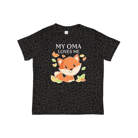 

Inktastic My Oma Loves Me- Little Fox Gift Toddler Boy or Toddler Girl T-Shirt