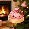 thumbnail image 6 of Glitter Acrylic Dumpling Squishies Ornament 2026 for Christmas Tree Decor, Cute Dumpling Christmas Hanging Xmas Tree Decor Gift for Family, 6 of 7