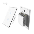 thumbnail image 1 of Mistaha Smart Touch Panel Switch with Graffiti Design, WiFi Connectivity, LED Indicator, YX-WS002A, Tempered Glass Panel, Zero Fire Wire Connection, 2 Way, 10A, for Home Automation, 1 of 6