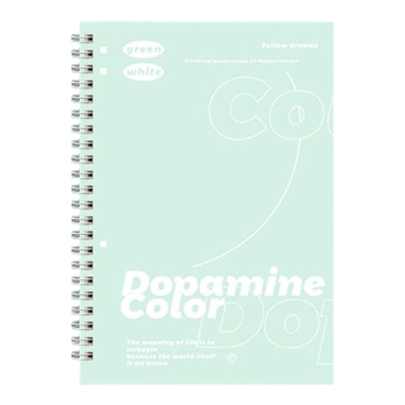 Spiral Notebook Lined Journal, 5.5x8 Inch 60 Sheets Wirebound Notebook for Daily Note Taking, Twin-Wire Lay-Flat Memo Writing Pad, Dopamine Pastel Color, 1 Pc, YDYB