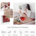 thumbnail image 4 of Christmas Throw Flannel Blanket 60x80In Cow Farmhouse Snowflake Berry Wood Grain Super Soft Cozy Bed Blanket, Lightweight Plush Fuzzy Bed Throw for Bedroom Sofa Couch Living Room, 4 of 4