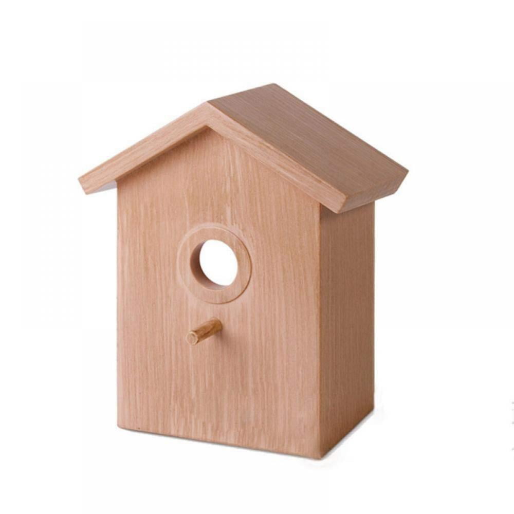 Spree Window Bird House with Strong Suction Cup and Lanyard for Outside - See Through Upgraded Wooden Birdhouse Outdoors,Bird Nest Single-Sided Design for Easy Observation,Best Gift for Kids