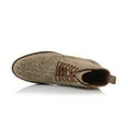 thumbnail image 6 of Polar Fox Duke MPX806065 Woolen Lace-up Fashion Plain-Toe Dress Boots with Zipper Closure, in Safari Brown, Men's Size 10.5, 6 of 8