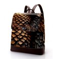 Pangolin Women's PU Leather Printed Backpack with Adjustable Shoulder