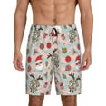 thumbnail image 1 of Fotbe Groovy Retro Santa Pantalones Cortos de Pijama para Hombre, Ropa de Dormir, Pantalones de Pijama Cortos para Hombre-4X-Large, 1 of 6
