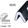 thumbnail image 2 of D Shape Weather Stripping for Small Gaps  Self-Adhesive Foam Seal Strip for Windows and Doors Jamb Soundproofing Weatherstrip  Easy Installation(White), 2 of 13