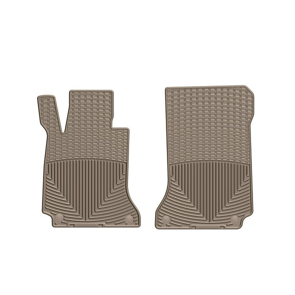 WeatherTech All-Weather Floor Mats compatible with Mercedes C 63 AMG, C-Class, E-Class - 1st Row (Driver & Passenger), Tan
