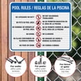 thumbnail image 4 of Pool Rules Sign Bilingual, Spanish English,, 4 of 8
