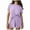 Purple 1, variant on Kaemgyyd Womens Lounge Set Knit Ribbed Short Sleeve Tops and Shorts Pajama Sets Casual 2 Piece Pj Outfit Fall Sleepwear