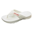 thumbnail image 1 of Men's Flip Flops with Arch Support Comfortable Non Slip Beach Sandals Water-proof Walking Slides for Pool White Size 9, 1 of 5