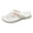White, variant on Men's Flip Flops with Arch Support Comfortable Non Slip Beach Sandals Water-proof Walking Slides for Pool Black Size 9