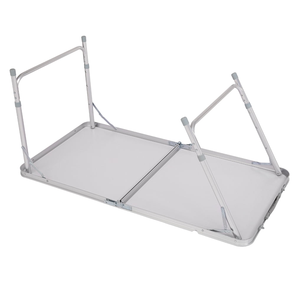 Folding Table Portable Multipurpose White, 120x60x704Ft