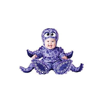 incharacter costumes baby's tiny tentacles octopus costume, purple, small