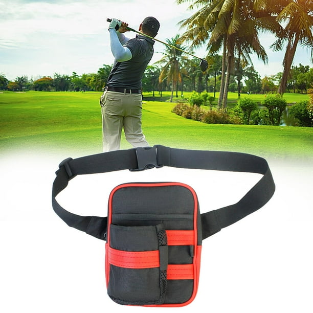 AMLESO Golf Accessory Bag Golf Waist Bag Golf Ball Bag Golfer Storage Wear Resistant Sports Supplies Water Resistant Golf Fanny Pack